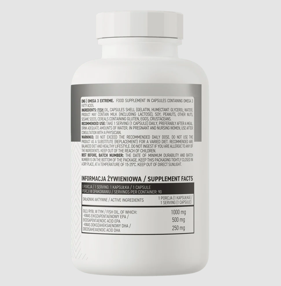 Viên Uống Dầu Cá OstroVit Omega 3 Extreme - 90 viên